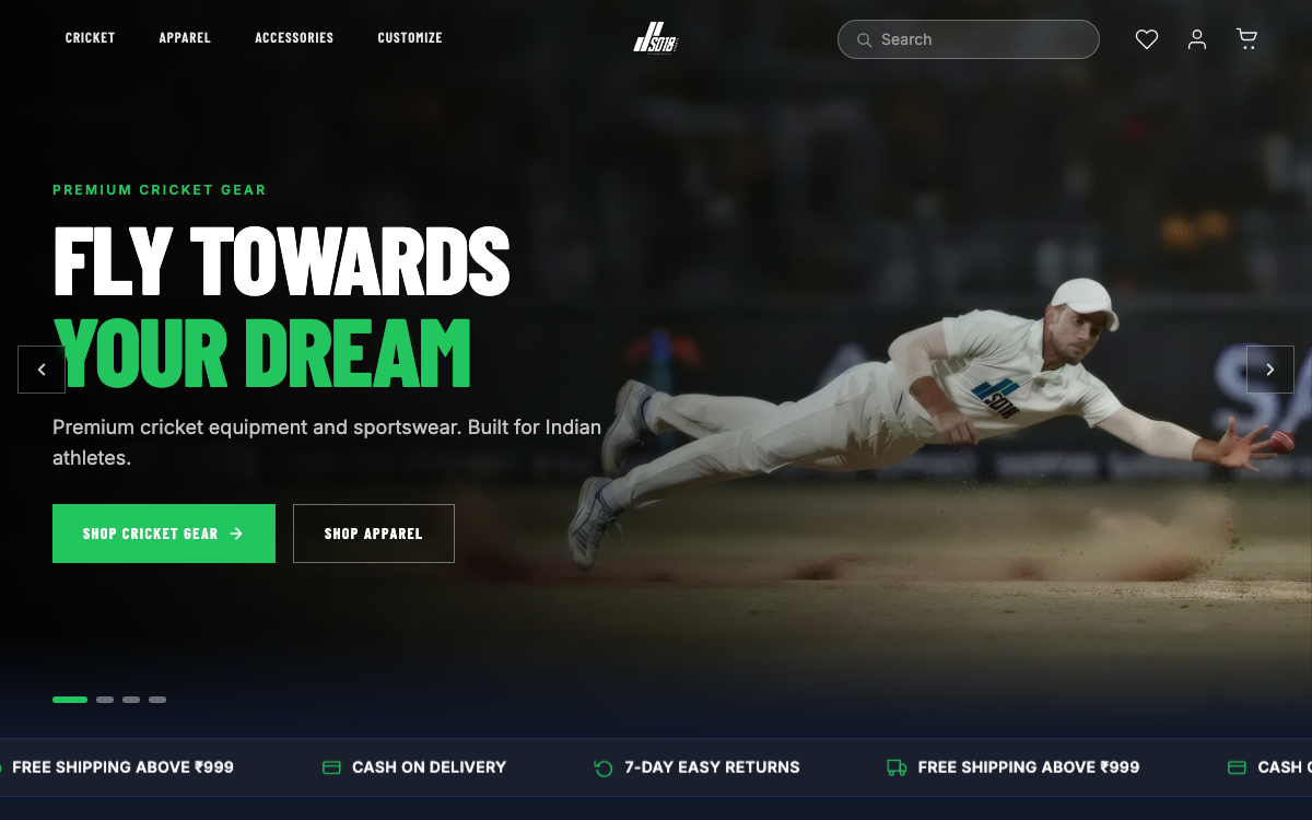 SD18 Store website preview